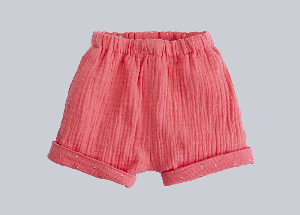 Pantalón Corto Muselina Coral