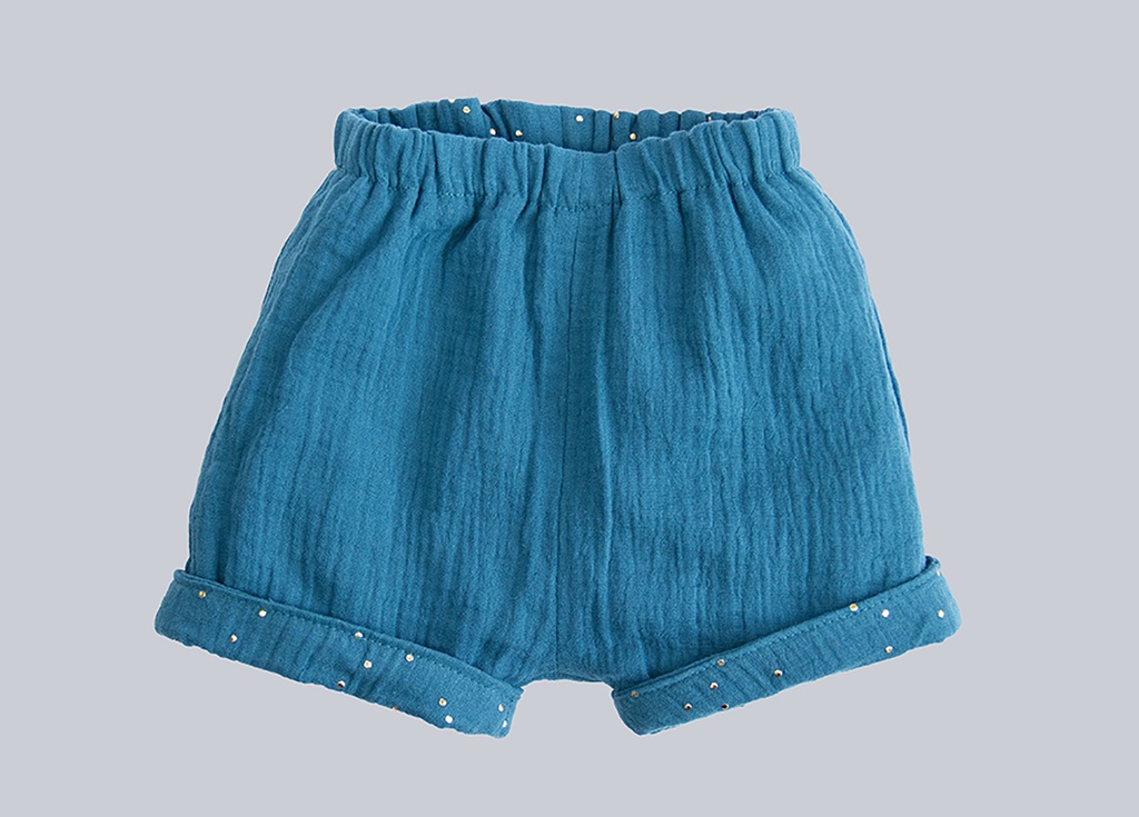 Pantalón Corto Muselina Verde